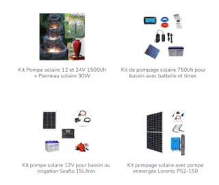 Une gamme de pompes solaires 