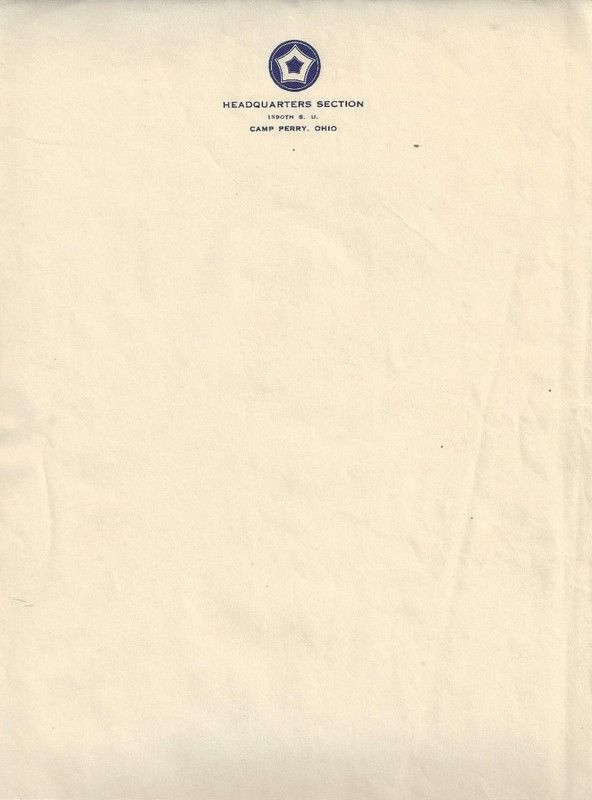 Folio ( 5º Command Service - Headquarters Section  - Camp Perry, OH ) - 01a