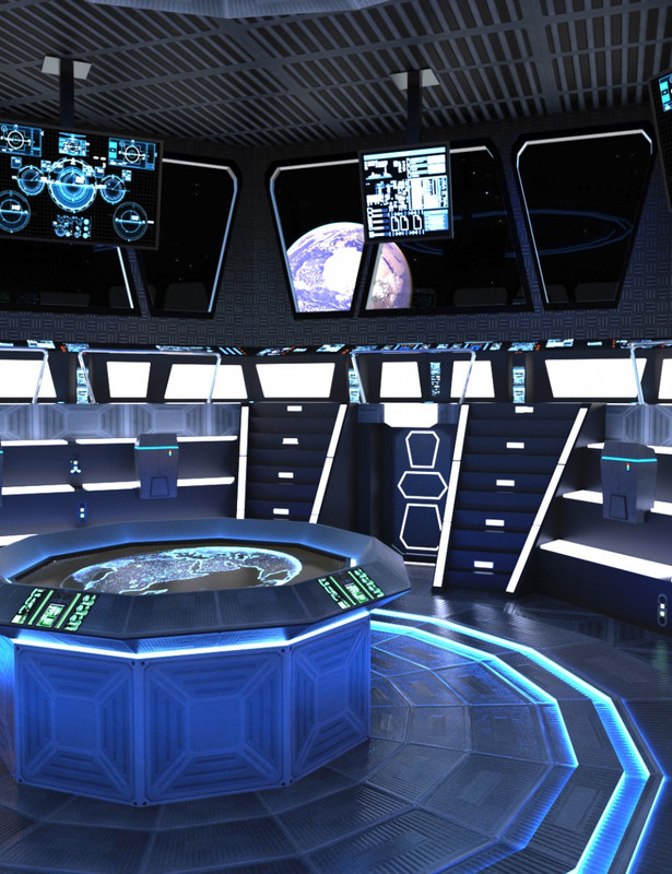 00 main futuristic command center daz3d