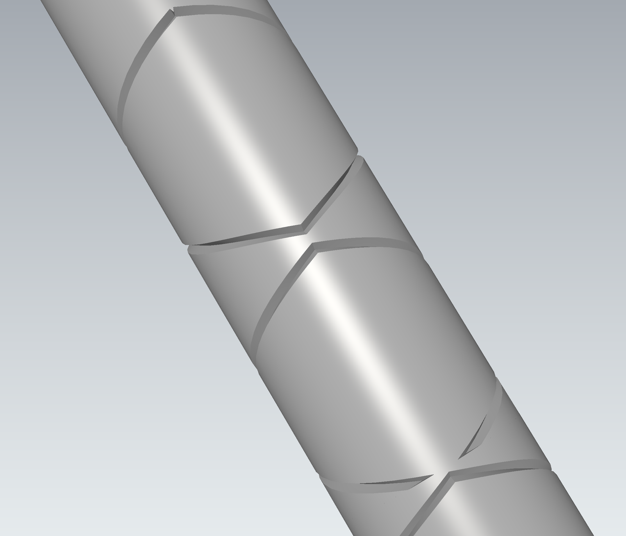 Broken diamond thread