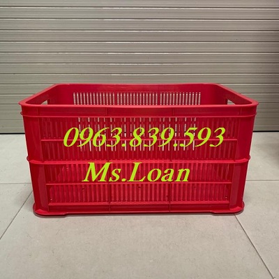 Sóng nhựa đựng hàng lớn, sóng nhựa chữ nhật, rổ nhựa có bánh xe./ 0963.839.593 Ms.Loan Song-nhua-ho-3-T1-do-1