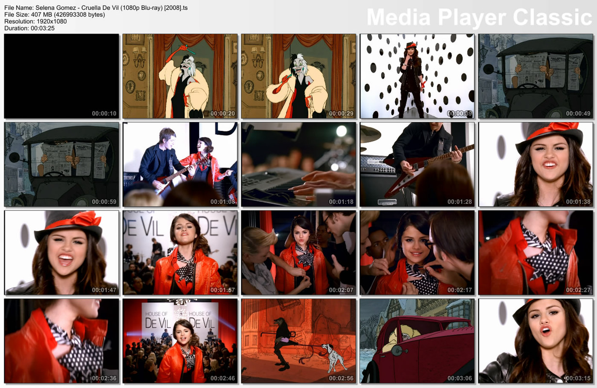 Selena Gomez - Cruella De Vil (1080p Blu-ray) [2008]