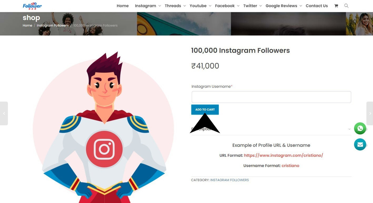 Buy Instagram followers India