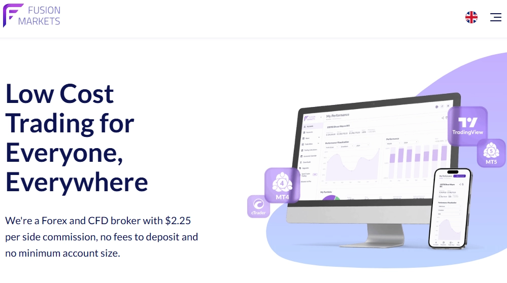 Fusion Markets broker.