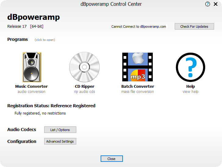 dBpoweramp Music Converter R17.0 Reference Portable (x64)