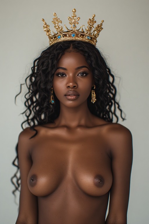 Naked-ebony-Queen-crown-soft-f-(27)