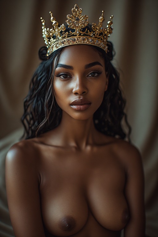 Naked-ebony-Queen-crown-soft-f-(28)