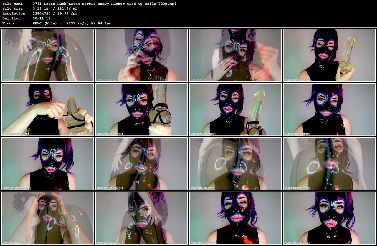 0741 Latex Rubb Latex Barbie Heavy Rubber Tied Up Balls 720p mp4