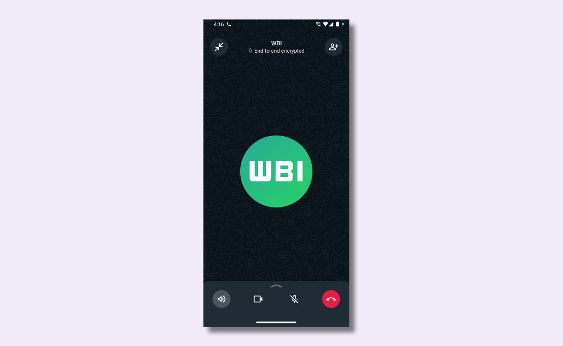 Nova tela de chamadas do WhatsApp. Imagem: WABetaInfo.