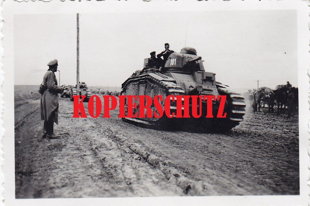französischer CHAR B1 Renault Beutepanzer Nummer