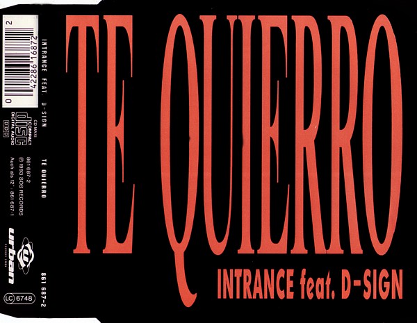 15/01/2023 - Intrance Feat. D-Sign ‎– Te Quierro ( CD, Maxi-Single)(Urban ‎– 861 687-2)  1993 00-Intrance-feat-D-Sign-Te-Quierro-861-687-2-front