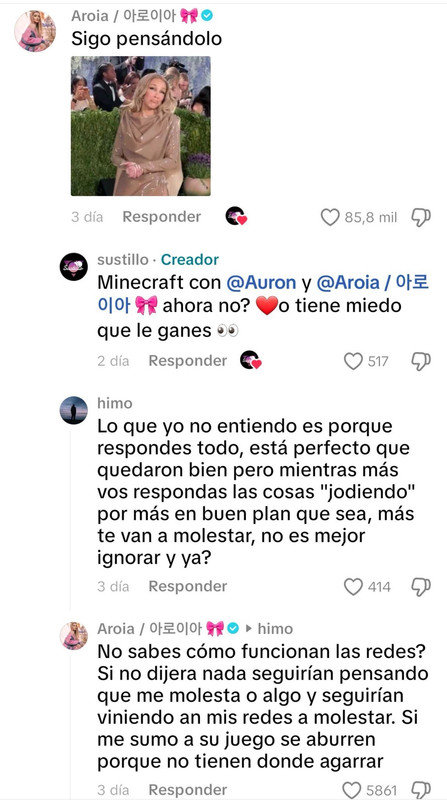 Aroyitt responde al revuelo por Carola y Fabiana Sevillano