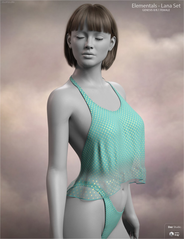 CGI Elementals – Lana Set for Genesis 8 and 8.1 Females
