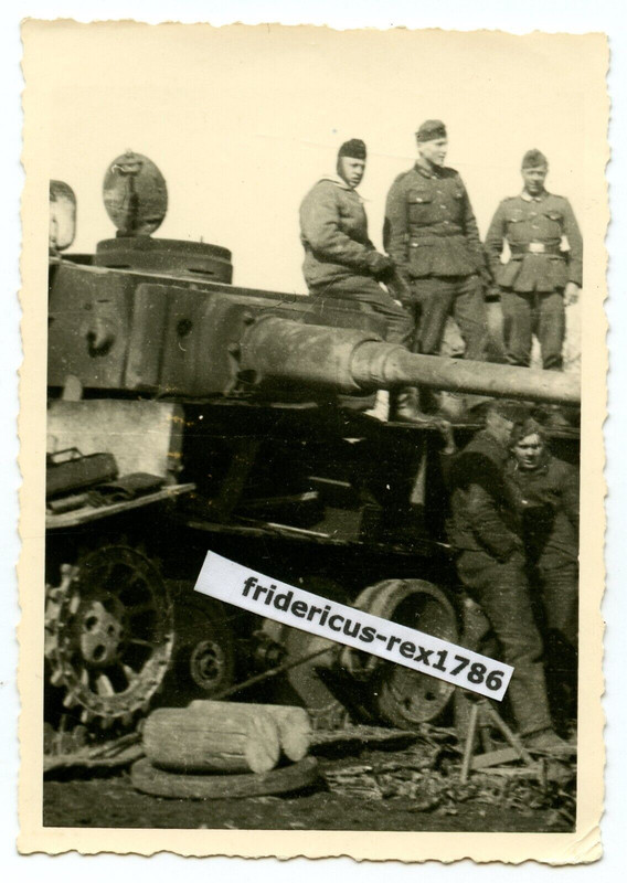 Foto Panzer Kampfwagen VI Tiger 842 südlich Charkow März 1943 2.Pz. Div. DR