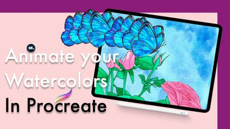 How to animate your watercolors for social media in procreate