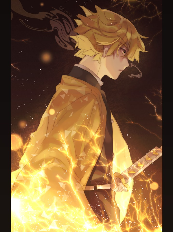 [FA] Zenitsu from Kimetsu no yaiba by fufunoy23 on DeviantArt