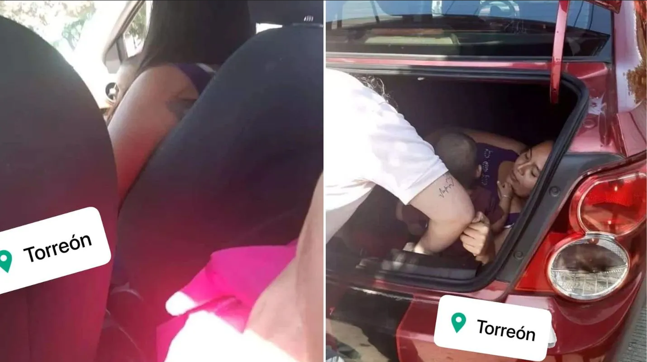 Joven encuentra a mujer en cajuela de Uber en Torreón y se vuelve viral