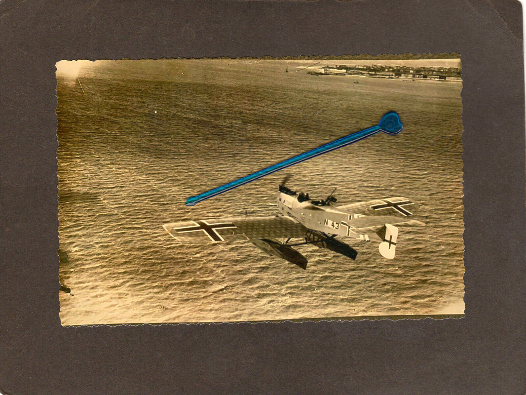 1W3) Foto Flieger camo Flugzeug Hansa Brandenburg W29 Kennung