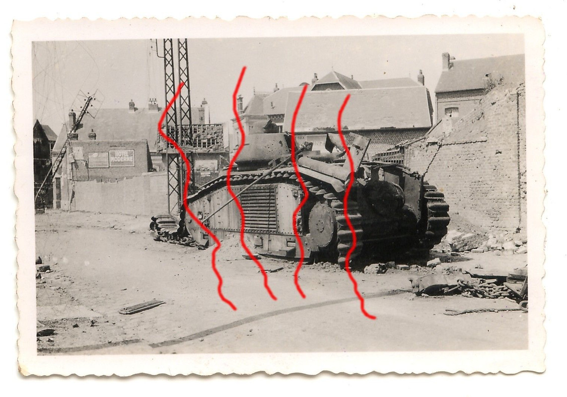 Frankreich ST SIMON französischer Panzer Typ Cha