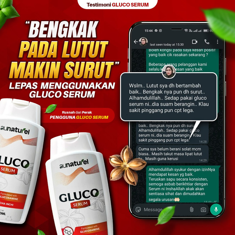 Testimoni Rusnah, Perak — bengkak pada lutut makin surut