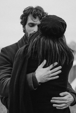 a couple hugging