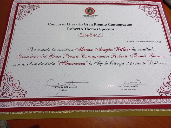 1ER PREMIO CONSAGRACION ROBERTO THEMIS SPERONI 2022