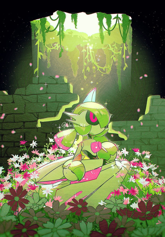 ralts-and-iron-valiant-pokemon-drawn-by-