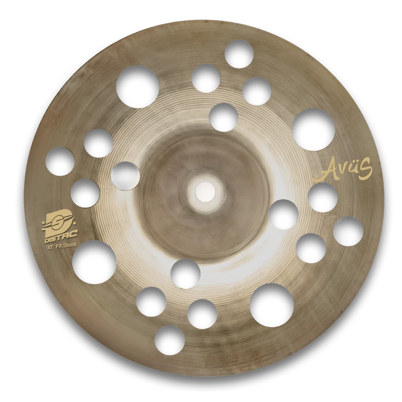 AVUS DISTACK 10-Inch Effect Cymbal | Stacked Cymbal Sound | B20 Bronze