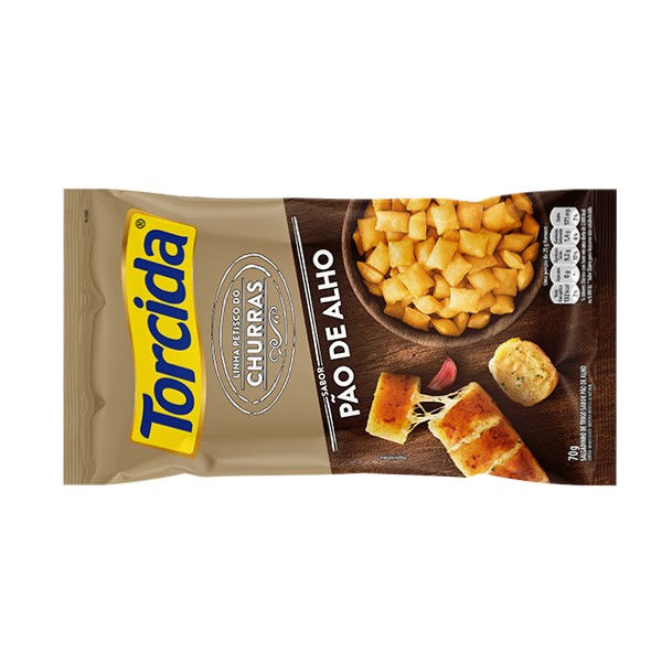 SALGADINHO TORCIDA PÃO DE ALHO 60G