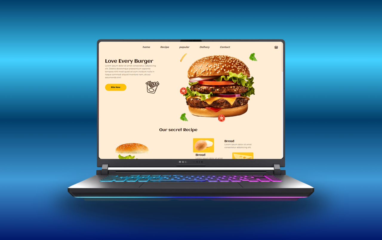 Restaurant Burger Website Project