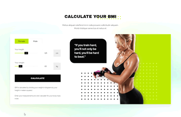 Samantha - Personal Fitness Trainer Template for Adobe XD - 2