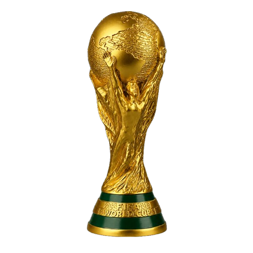 Trofeo Copa del Mundo detalle dorado