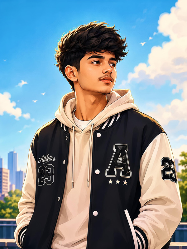 Modern Animated Character Portrait | PromptGet
