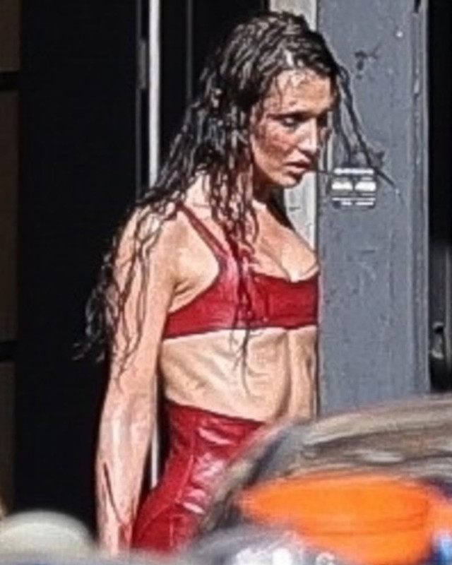 Bella Hadid in Paris filming Ryan Murphy’s “The Beauty”   @backgrid_usa (4)