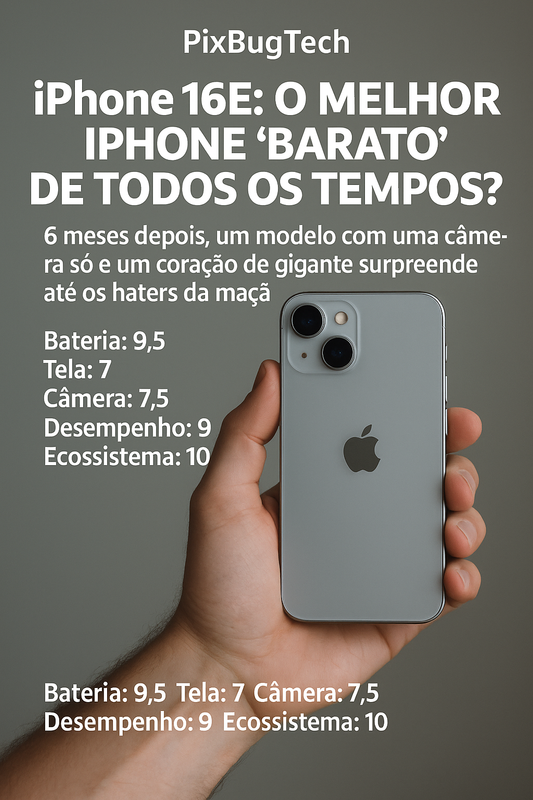 🍎 iPhone 16E: O melhor iPhone “barato” de todos os tempos?
