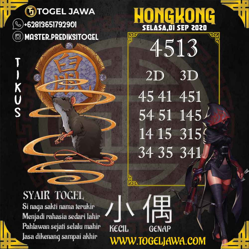 Prediksi Hongkong Tanggal 2020-09-01