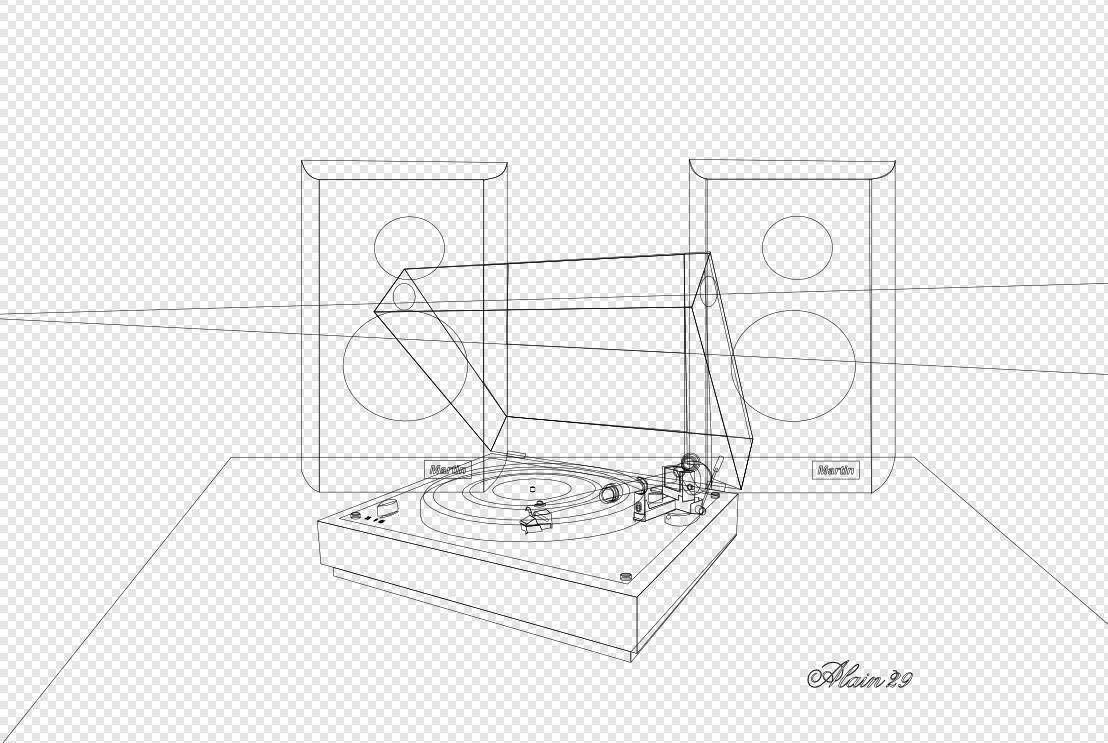 platine et HP tracés