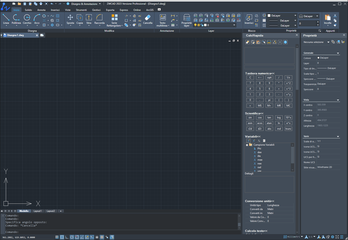 ZWCAD Professional 2024 SP1.2 build 2023.12.28 (x86/x64) Untitled