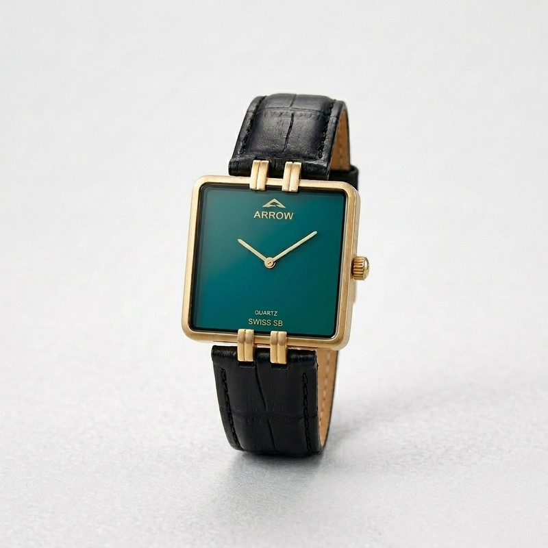 Vintage-inspired bronze watch with skeleton dial showing movement