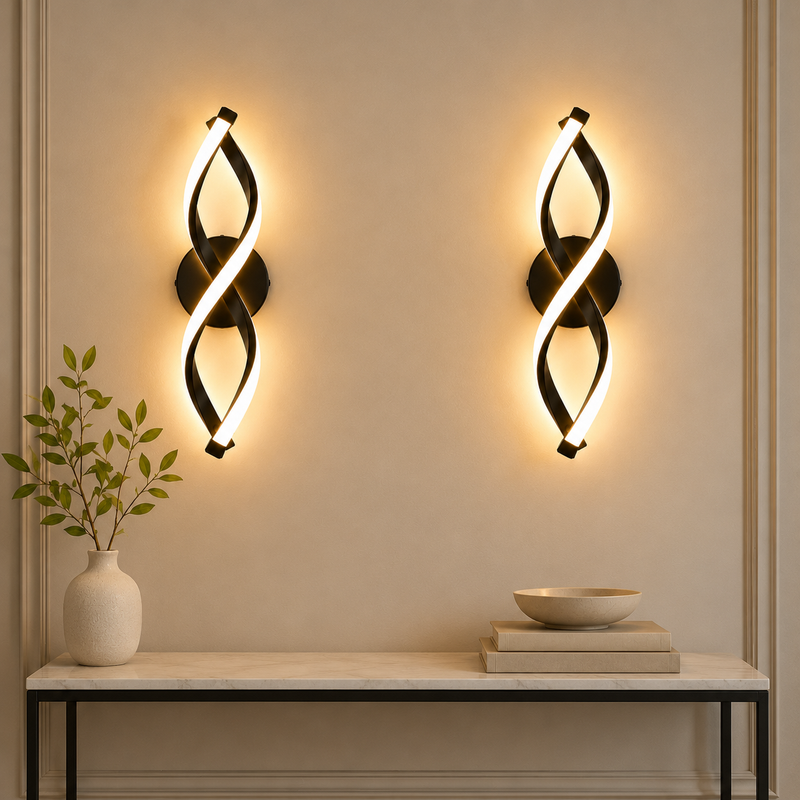 Lot de 2 – Forme spirale pour une décoration harmonieuse