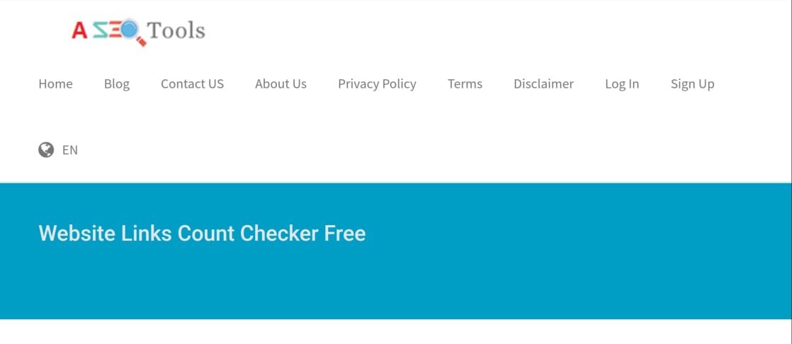 Website Links Count Checker