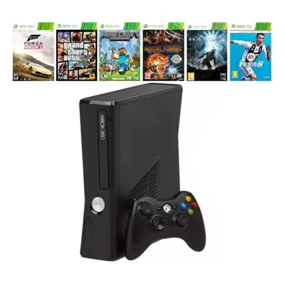 XBOX 360 DESBLQUEADO + JOGOS