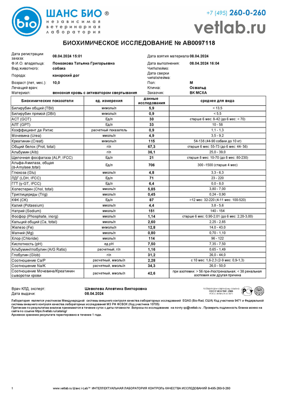 Биохимическоеисследование_Освальд_AB0097118