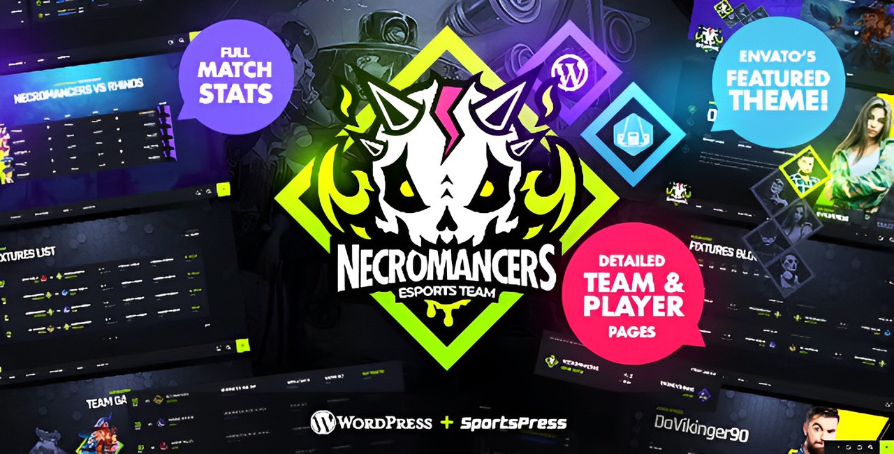 Necromancers – eSports & Gaming Team WordPress Theme