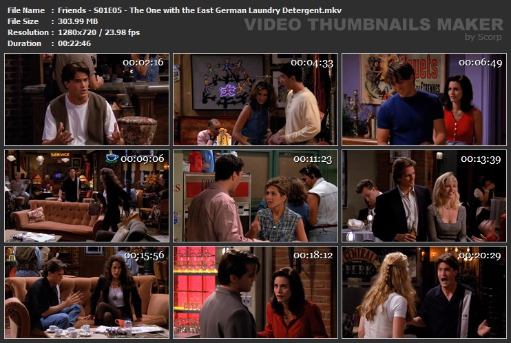 Friends - S01E05 - The One with the East German Laundry Detergent.mkv