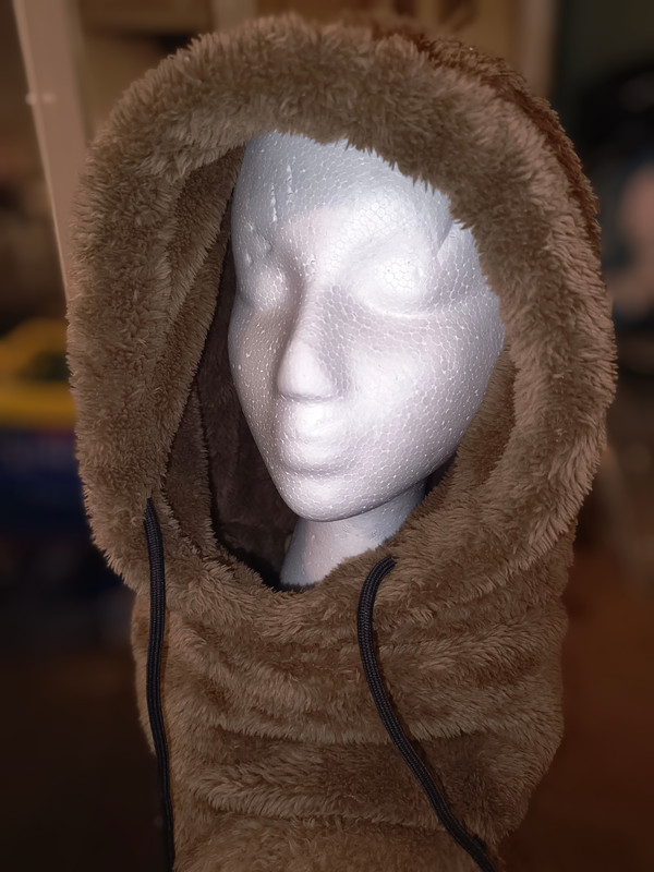 Brown Fur Hood