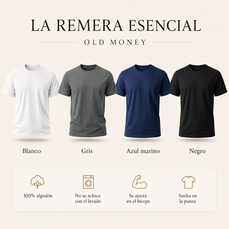 Remeras Moss en cuatro colores