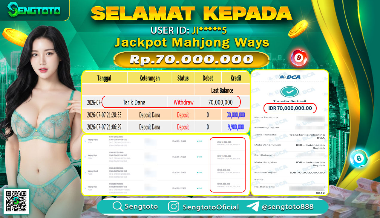 BUKTI PEMBAYARAN SLOT MAHJONG WAYS