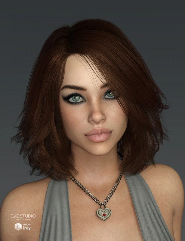 Nina Hair for Genesis 3 and 8 Female(s)