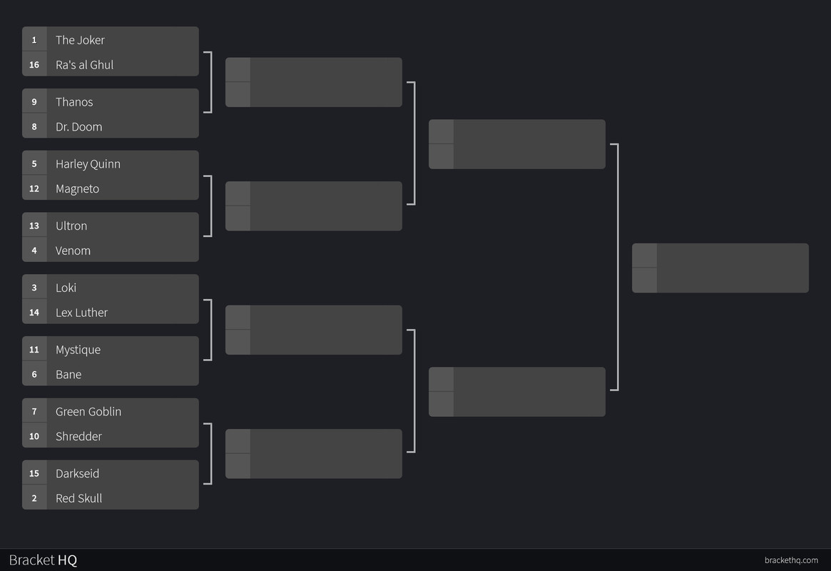 Superhero Villain Region